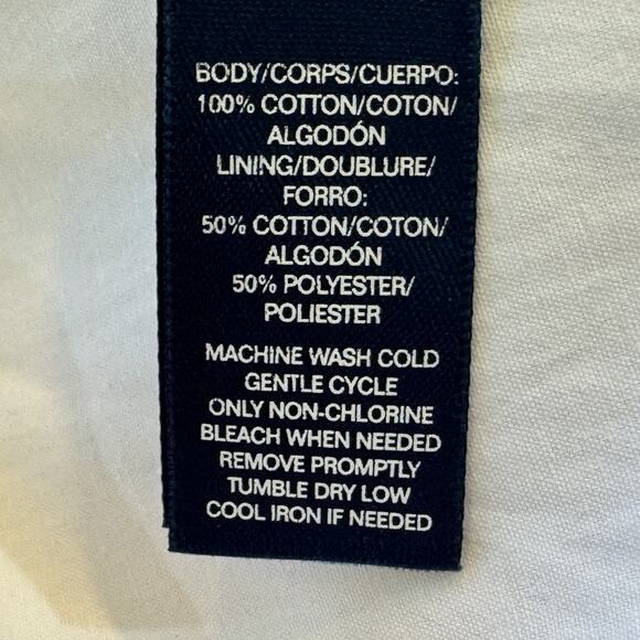 Chaps Tiered Crepe Skirt Womens Sz Petite Small PS White Elastic Waist Lined NEW - Picture 7 of 7